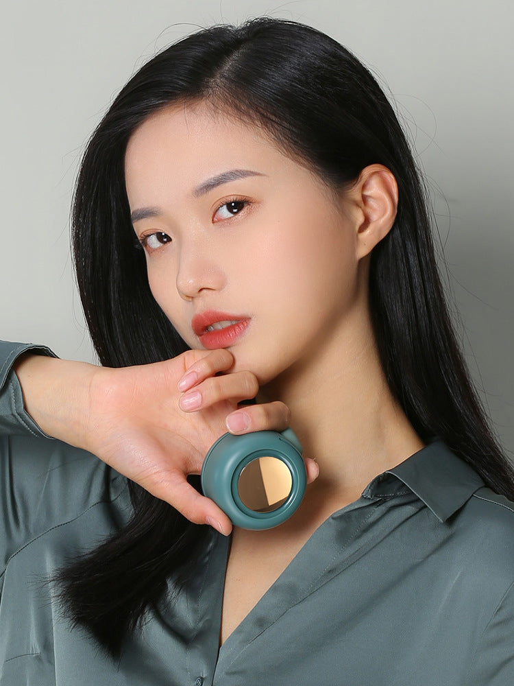 Mini Clip-On Waist & Neck Fan – Portable Leafless USB Fan with 3 Speeds, 900mAh Battery for Outdoor Use