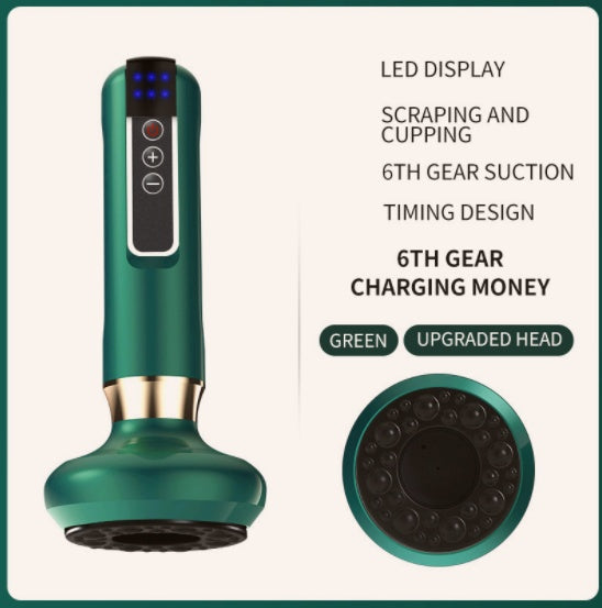Electric Vacuum Cupping Massager – Anti-Cellulite Gua Sha Suction Cup for Fat Burning & Body Slimming