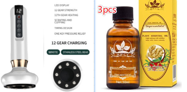 Electric Vacuum Cupping Massager – Anti-Cellulite Gua Sha Suction Cup for Fat Burning & Body Slimming