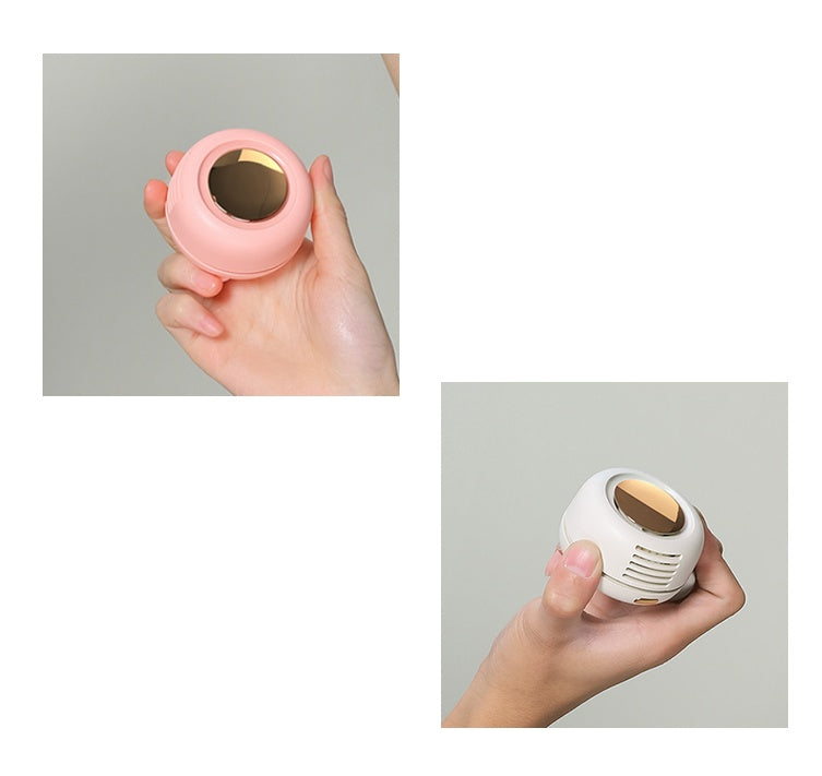 Mini Clip-On Waist & Neck Fan – Portable Leafless USB Fan with 3 Speeds, 900mAh Battery for Outdoor Use