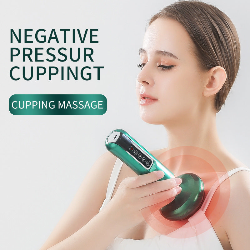Electric Vacuum Cupping Massager – Anti-Cellulite Gua Sha Suction Cup for Fat Burning & Body Slimming