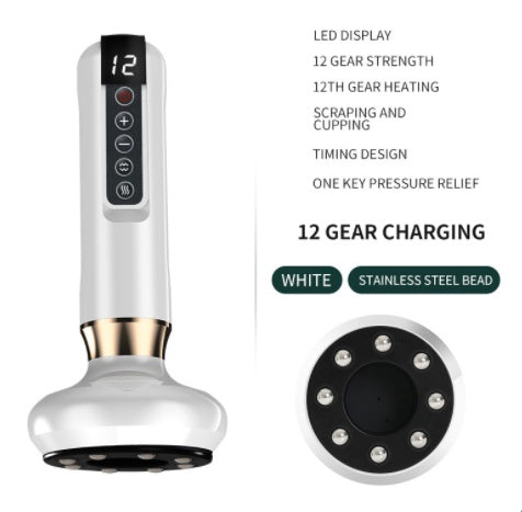 Electric Vacuum Cupping Massager – Anti-Cellulite Gua Sha Suction Cup for Fat Burning & Body Slimming