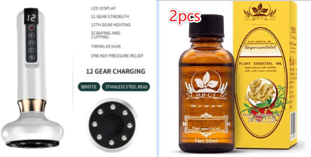 Electric Vacuum Cupping Massager – Anti-Cellulite Gua Sha Suction Cup for Fat Burning & Body Slimming