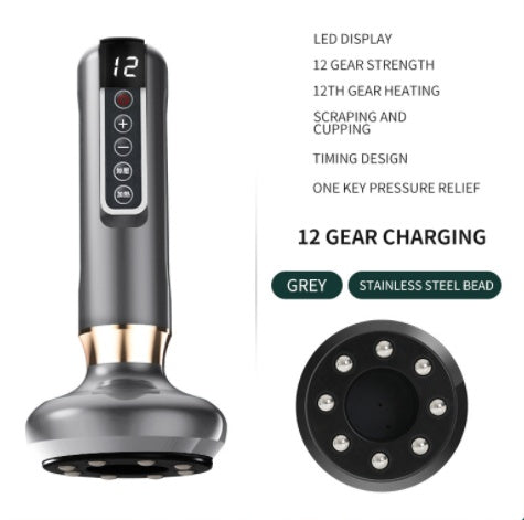 Electric Vacuum Cupping Massager – Anti-Cellulite Gua Sha Suction Cup for Fat Burning & Body Slimming