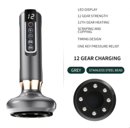 Electric Vacuum Cupping Massager – Anti-Cellulite Gua Sha Suction Cup for Fat Burning & Body Slimming