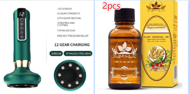 Electric Vacuum Cupping Massager – Anti-Cellulite Gua Sha Suction Cup for Fat Burning & Body Slimming