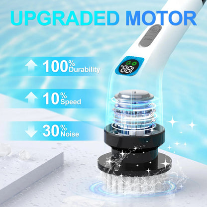 Electric Spin Scrubber for Bathroom, Floor & Shower – Cordless 7-in-1 Cleaning Brush