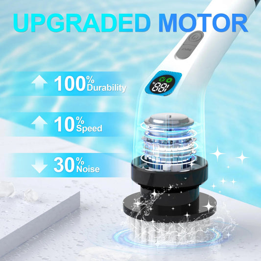 Electric Spin Scrubber for Bathroom, Floor & Shower – Cordless 7-in-1 Cleaning Brush