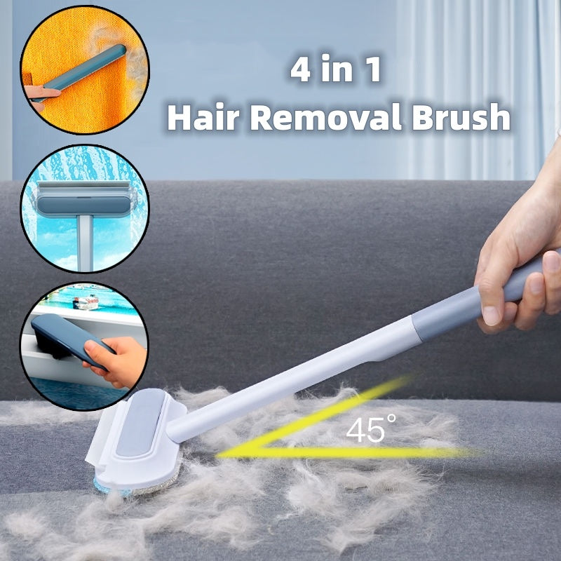 4-in-1 Pet Hair Removal Brush – Multifunctional Cleaner for Dogs, Cats, Clothes & Screens