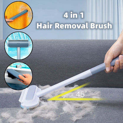 4-in-1 Pet Hair Removal Brush – Multifunctional Cleaner for Dogs, Cats, Clothes & Screens