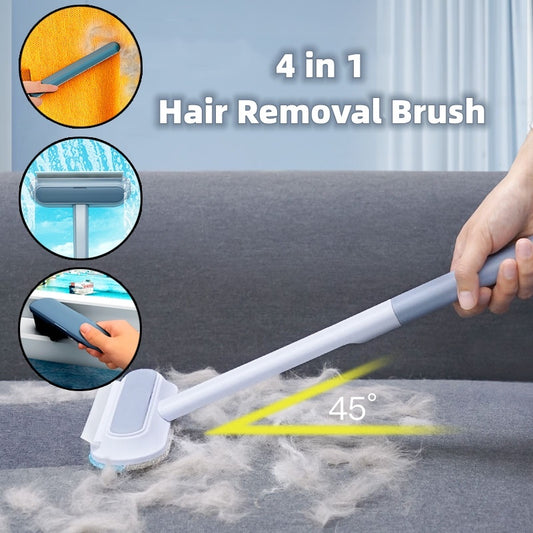 4-in-1 Pet Hair Removal Brush – Multifunctional Cleaner for Dogs, Cats, Clothes & Screens