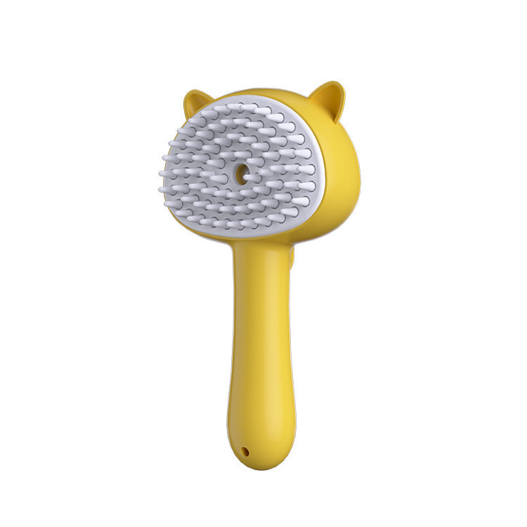 Rechargeable Pet Grooming Brush – Self-Cleaning Mist Slicker for Cats & Dogs