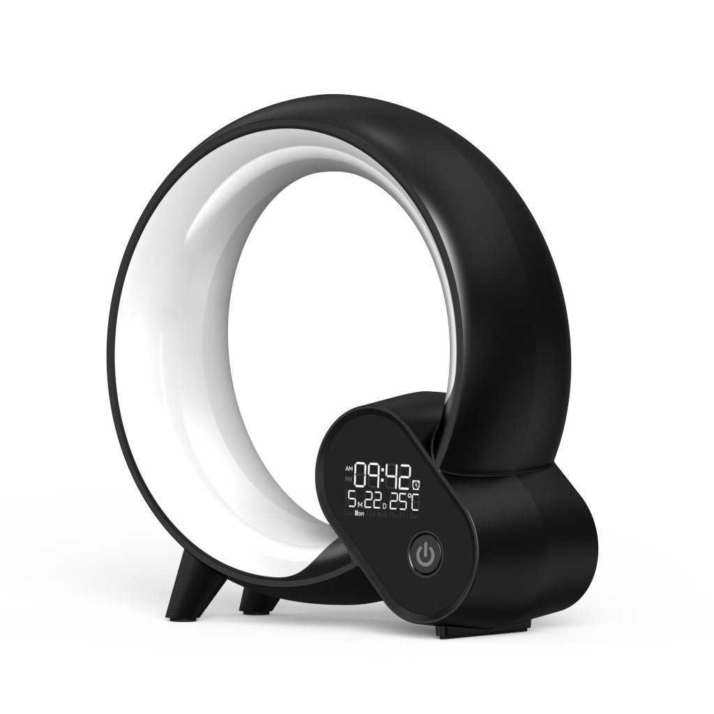 Creative Q Light Analog Sunrise Alarm Clock with Digital Display, Bluetooth Audio & Colorful Atmosphere Lighting