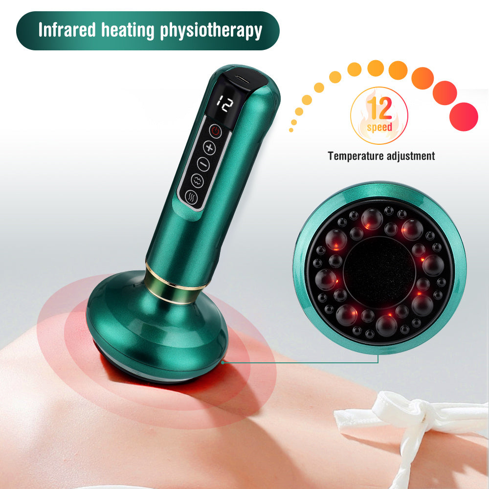 Electric Vacuum Cupping Massager – Anti-Cellulite Gua Sha Suction Cup for Fat Burning & Body Slimming