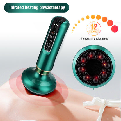 Electric Vacuum Cupping Massager – Anti-Cellulite Gua Sha Suction Cup for Fat Burning & Body Slimming