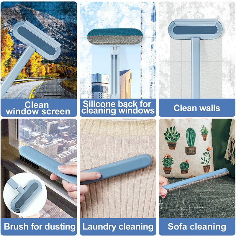 4-in-1 Pet Hair Removal Brush – Multifunctional Cleaner for Dogs, Cats, Clothes & Screens
