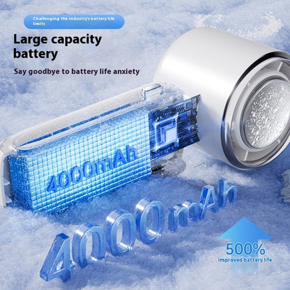 High-Speed Handheld Electric Fan – Foldable, Adjustable Mini Ice Fan for Outdoor & Neck Hanging Use