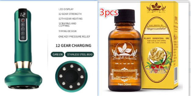 Electric Vacuum Cupping Massager – Anti-Cellulite Gua Sha Suction Cup for Fat Burning & Body Slimming