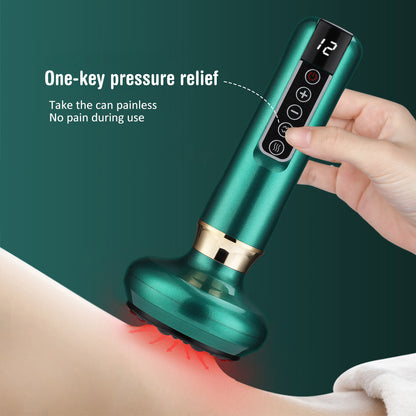 Electric Vacuum Cupping Massager – Anti-Cellulite Gua Sha Suction Cup for Fat Burning & Body Slimming