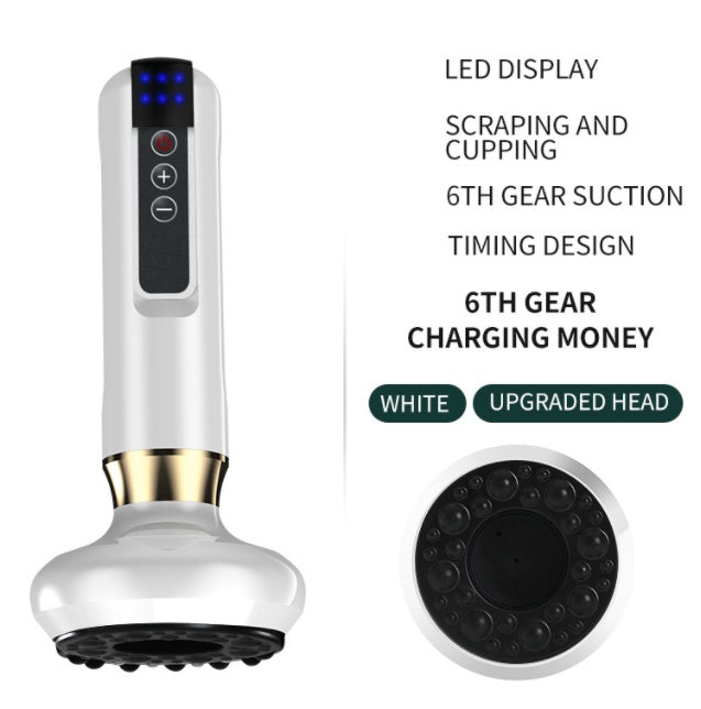 Electric Vacuum Cupping Massager – Anti-Cellulite Gua Sha Suction Cup for Fat Burning & Body Slimming