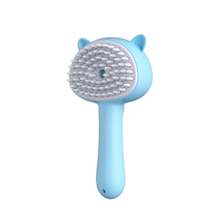 Rechargeable Pet Grooming Brush – Self-Cleaning Mist Slicker for Cats & Dogs