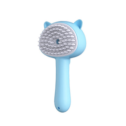 Rechargeable Pet Grooming Brush – Self-Cleaning Mist Slicker for Cats & Dogs