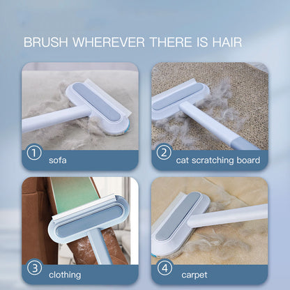 4-in-1 Pet Hair Removal Brush – Multifunctional Cleaner for Dogs, Cats, Clothes & Screens