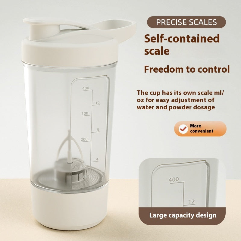 400ml Electric Protein Shaker Bottle – Automatic Mixer for Protein Powder, Milk, Coffee with 1200mAh Battery