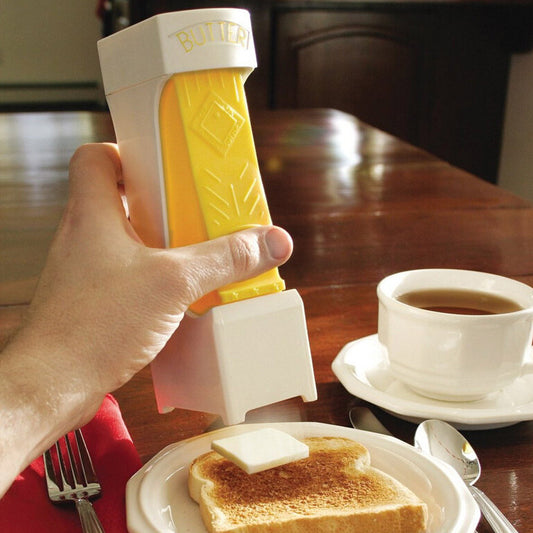 Butter Cutter & Cheese Slicer – One-Button Dispenser with Storage Box | Easy Kitchen Tool for Cooking, Baking & Steak
