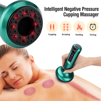 Electric Vacuum Cupping Massager – Anti-Cellulite Gua Sha Suction Cup for Fat Burning & Body Slimming