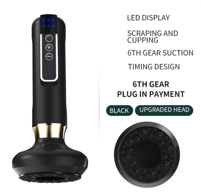 Electric Vacuum Cupping Massager – Anti-Cellulite Gua Sha Suction Cup for Fat Burning & Body Slimming