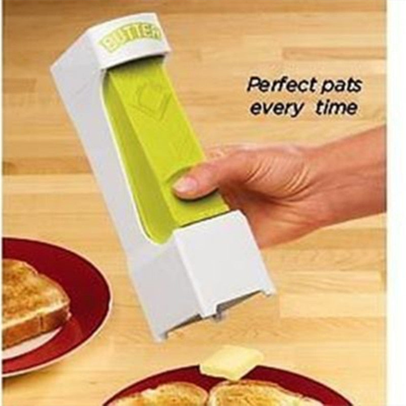 Butter Cutter & Cheese Slicer – One-Button Dispenser with Storage Box | Easy Kitchen Tool for Cooking, Baking & Steak