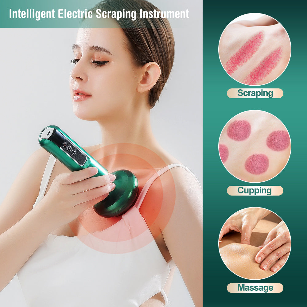 Electric Vacuum Cupping Massager – Anti-Cellulite Gua Sha Suction Cup for Fat Burning & Body Slimming
