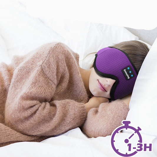 3D Bluetooth Sleep Mask with Speakers  – Wireless Music Eye Mask for Deep Sleep & Relaxation