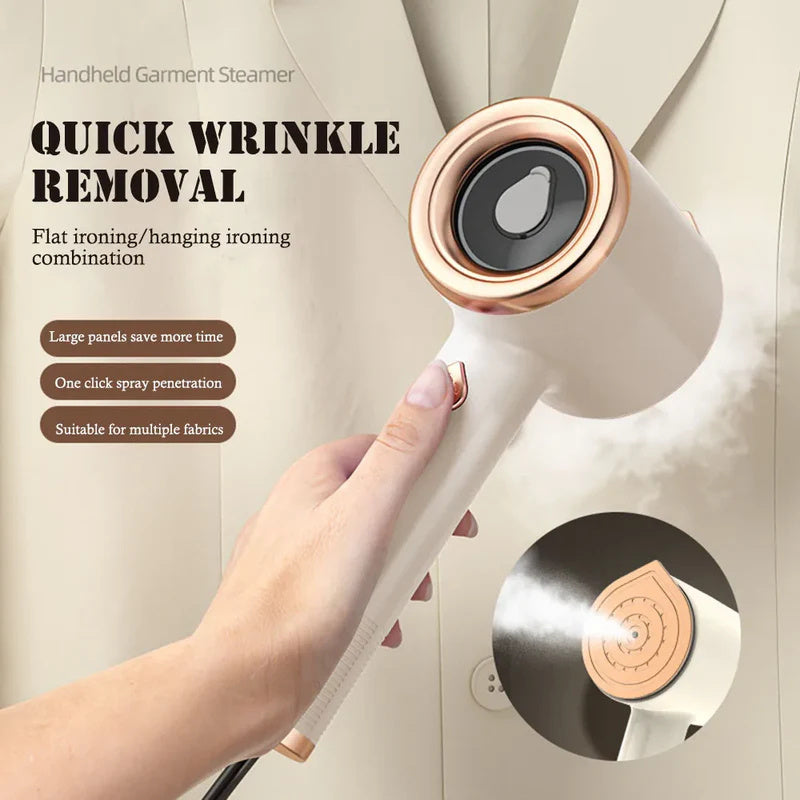 Mini Portable Handheld Garment Steamer – Fabric Steam Iron for Clothes, Travel & Home (US Plug)