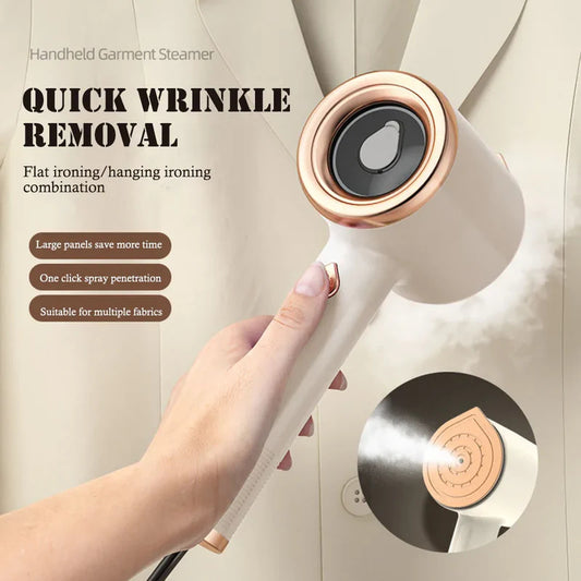 Mini Portable Handheld Garment Steamer – Fabric Steam Iron for Clothes, Travel & Home (US Plug)