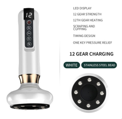 Electric Vacuum Cupping Massager – Anti-Cellulite Gua Sha Suction Cup for Fat Burning & Body Slimming