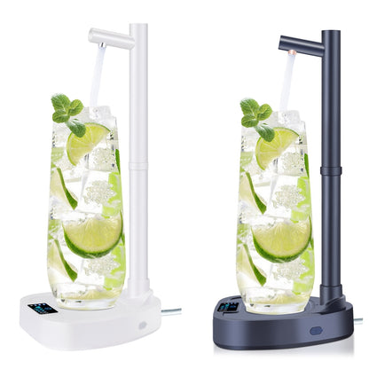 Rechargeable Automatic Water Dispenser with Stand – Desktop Water Bottle Dispenser & Extension Tube